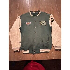 Vintage Majestic Green Bay Packers Mens Size Large Letterman Jacket 1996 Champs